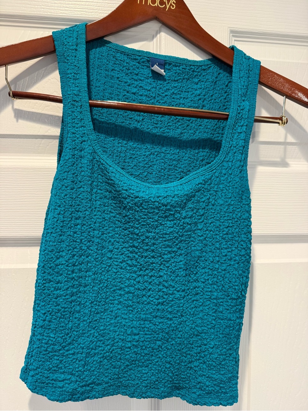 Old Navy Teal Textured Tank Top